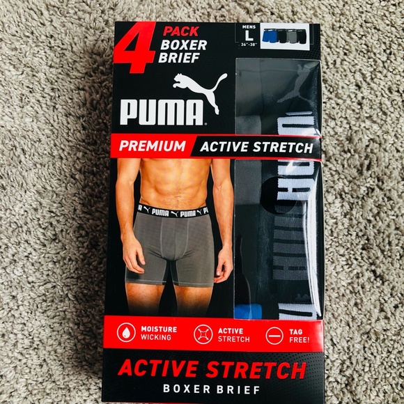 NWT Puma 4 Pack Premium Boxer Briefs Various Colors Size Medium & Large - Picture 6 of 7